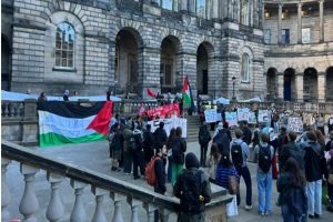 دانشجویان دانشگاه ادینبورگ علیه رژیم صهیونیستی به پا خاستند